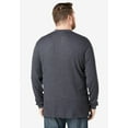 thumbnail image 3 of KingSize Men's Big & Tall Waffle-Knit Thermal Henley Tee - 3XL, Red, 3 of 6
