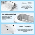 thumbnail image 6 of Askmuse Ultrasonic Jewelry Cleaner Machine, Ring Cleaner with Accessory Holder, 48KHz Deep Wash, 12oz 304 SS Tank, Dual Modes for Retainer, Denture, Glasses, Gold, Silver, Diamond Ring, Home Use Gift, 6 of 9