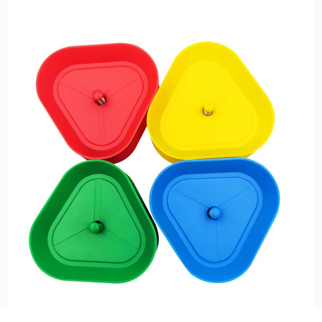 Soporte Triangular Para Naipes, Naipes Lisos, Portatarjetas Impermeables Con Diseño Triangular Para Niños, Adultos Y Personas Mayores 4 Uds. Vogacara FN002661-00