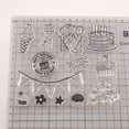 thumbnail image 4 of sweethay Kit de impresión sello de estampado exquisito sello de plástico explícito grabación de álbum de recortes estampadores Suministros de escritura y corrección, 4 of 6
