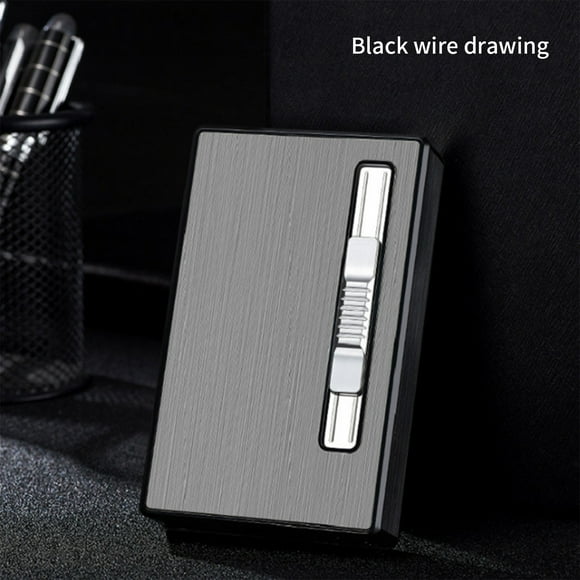 Oneshit Lighter Spring Clearance Case With Built-in Lighter Windproof Refillable Butane Torch Lighter Automatic Ejection Case Dispenser Box Holder