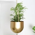 thumbnail image 4 of Hanging Basket Metal Hanging Planters Hanging Pots For Home Decor Holiday Party Supplies (gold s), 4 of 10