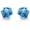 Aquamarine, variant on Seona Irene 4mm Cubic Cut Austrian Crystal Stud Earrings, Hypoallergenic Tarnish-Free Stainless Steel Jewelry for Women, Radiant Everyday Accessory – Small | Clear