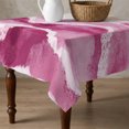 thumbnail image 4 of Pink Waves Coastal Table Cloth Waterproof Tablecloths, Pink Ombre Summer Beach Oceans Tablecloth Dining Table Cover for Kitchen Party Tabletop Outdoor, Square Tablecloth 60x60 Inch, 4 of 9
