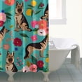 thumbnail image 4 of German Shepherd Dog and Flower Shower Curtain 72"x72" ,Bathroom Decorative Shower Curtains Set with 12 Hooks,Modern Waterproof Washable Shower Curtain, 4 of 6