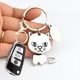 thumbnail image 3 of Lindo llavero de perro cachorro, llaveros Kawaii, soporte para llavero de coche, regalos navideños para el día de la madre y el padre para hombres y mujeres..., 3 of 5