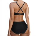 thumbnail image 2 of Traje de Baño de con Control de Abdomen para Mujer, Push Up, Cintura Alta, Negro, Talla L, 2 of 10