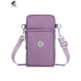thumbnail image 4 of PULLIMORE Womens Small Crossbody Purse Nylon Zipper Cell Phone Messenger Bags Shoulder Wallet Handbags (Purple), 4 of 5