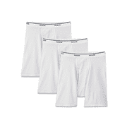 Fruit Of The Loom Mens Coolzone White Boxer Briefs 3-Pack, L, White
