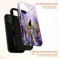 thumbnail image 4 of Mystical Cat in Lavender Garden Phone Case, Soft Pastel Purple Flowers & Butterflies Phone Cover, Fits iPhone 16 15 14 13 12 11 Pro Max Mini, 4 of 6