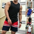 thumbnail image 3 of CENL Men Tank Top Casual Sleeveless Tops Quick Dry Tank T Shirt Vest Top For Gym, 3 of 9