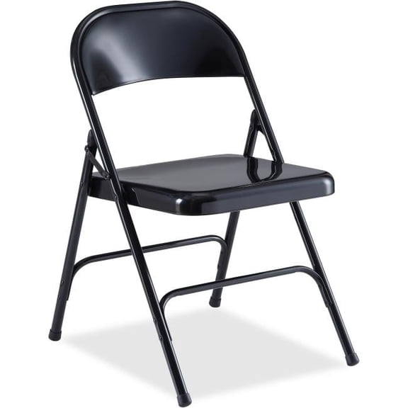 29.6 x 19.4 x 18.3 in. Folding Chair, Steel - Black