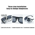 thumbnail image 6 of Polarized Clip On Sunglasses for Men Women, UV400 Protection Flip Up Sunglasses Over Glasses, Anti-Glare TAC Lenses for Driving, Fishing, Hiking & Outdoor Activities, 6 of 9