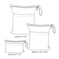thumbnail image 4 of 2pcs Cloth Diaper Wet Dry Bags Waterproof Reusable with Two Zippered Pockets Travel Beach Pool Daycare Soiled Baby Items Yoga Gym Bag for Swimsuits or Wet Clothes L2933, 4 of 5