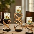 thumbnail image 4 of Kuiaobaty 4 PCS Flameless LED Candle with 4H 8H Timer Remote Retro Butterfly Sunflower Electric Pillar Candle with Color Changing Control for Room Fall Wedding Christmas Decor, 4 of 7