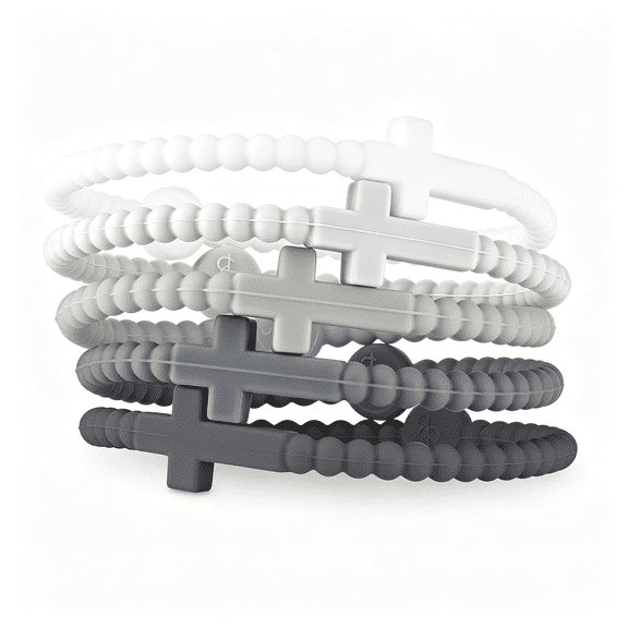 DESIGNICE Jesus Bracelets-Cross Silicone Bracelet Durable Faith Accessory