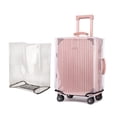 thumbnail image 2 of Waterproof Rolling Luggage Cover Full Transparent Luggage Protector Cover Thicken Suitcase Protector Cover PVC Suitcase Cover 22inch B, 2 of 6