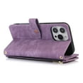 thumbnail image 6 of Dteck with iPhone13 Pro Max Zipper Wallet Case,PU Leather Magnetic Card Slots Shockproof Zipper Pocket Flip Magnetic Cover for iPhone 13 pro max 6.7 inch,Purple, 6 of 6