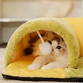 thumbnail image 4 of Cat Tunnel Bed for Indoor Cats Play with Hanging Toy Detachable Washable Soft Cozy Pet Supplies for Small Feline, 4 of 7