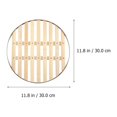 thumbnail image 4 of Shisuyan 2Pcs Round Steaming Rack Bamboo Stainless Steel Nutrient Preservation Easy Cleaning Kitchen Use, 4 of 8