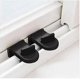 thumbnail image 2 of 2 Pack Sliding Sash Stopper Window Safety Lock for Aluminum Alloy Door Frame Cabinet Locks Straps Sliding Doors Security Anti-Theft Lock for Kids (Bla, 2 of 4