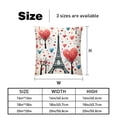 thumbnail image 5 of Eiffel Tower Luxurious Velvet Decorative Pillows Covers Set of 2 - Unique Patterns, 16x16, 18x18, 20x20 Inches - Throw Pillow Covers for Home Decor, Bedroom, Living Room for Various Occasions, 5 of 6