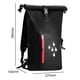 thumbnail image 5 of Mochila impermeable PVC 25L con bandas reflectantes - Ideal para camping y actividades al aire libre, 5 of 6