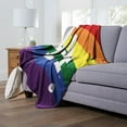 thumbnail image 3 of The Northwest Group  Los Angeles Dodgers Pride 50" x 60" Silk Touch Throw Blanket, 3 of 5
