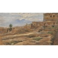 thumbnail image 3 of Alfred Zoff 18x12 Black Modern Framed Museum Art Print Titled - View of Castel Sant Elmo, 3 of 5