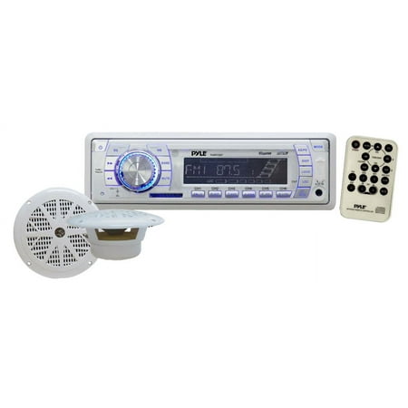 PYLE PLMRKT33WT - In-Dash Marine AM/FM PLL Tuning Radio w/ USB/SD/MMC Reader