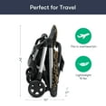 thumbnail image 5 of Colugo Compact Stroller - One Hand Fold Lightweight Stroller, Travel Stroller with Rain Cover, Backpack and Cup Holder, Wild Child, 5 of 7