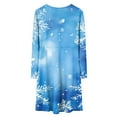 thumbnail image 5 of Splozh Robe en Velours pour Tout-Petit Fille Robe de Noël pour Fille Imprimé Bal Fête Fête de Noël Robes pour Fille Violet Pâle, 7-8 Ans, 5 of 5