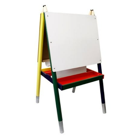 Chalkboard Drawing - ZUMA Children's Paint & Drawing Artist Easel with Chalkboard & Dry Erase Board