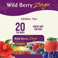 thumbnail image 2 of Celestial Seasonings Wild Berry Zinger Caffeine-Free Herbal Tea Bags, 20 Count (Pack of 6), 2 of 5