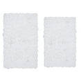 thumbnail image 3 of Home Weavers Bell Flower Collection 100% Cotton Non-Slip Bathroom Rug Set Machine Washable Bath Rug-21"x34", Bathroom Rug- 24"x40", White Color 2 Piece Bath Rug set, 3 of 9
