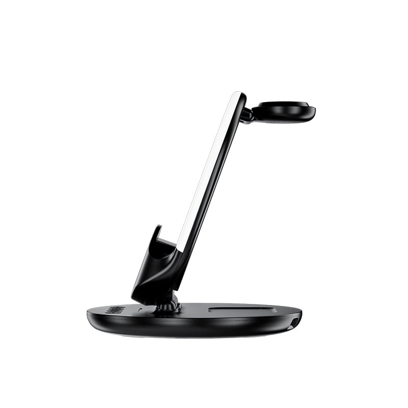 7-in-1 LED Wireless Charging Station, Charger Stand for Apple Samsung Devices, for iPhone 17 16 15 Or Samsung Watch Airpods, Wireless Charger iPhone Samsung Charging Station with Alarm Clock