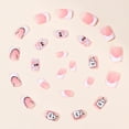 thumbnail image 4 of 24Pcs Halloween Press on Nails, Short Square Fake Nails Pumpkin Nails Press Ons Ghost False Nails Candy Glue on Nail Orange Stick on Nail for Women Decorations Set, 4 of 8