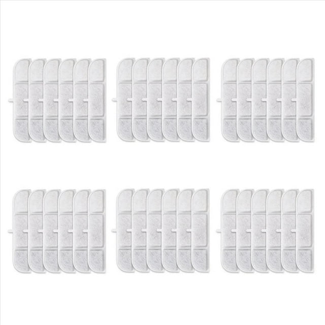 36 Activated Carbon Filter for Cat Water Fountain WFP6 Replacement Filters for Pet Automatic Drinking Fountain,36 x Replacement Filters,White