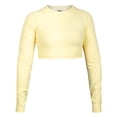 thumbnail image 1 of Crop Deportivo Wilson para Mujer Active Rib Manga Larga Color Amarillo Talla EG, 1 of 4