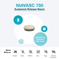 thumbnail image 3 of XYMOGEN NiaVasc - Sustained-Release 750 mg Niacin - Supports Healthy Blood Lipids & Normal Carotid Intima-Media Thickness - Vegetarian, Non-GMO & Gluten Free - 60 Capsules, 3 of 7
