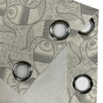 thumbnail image 4 of Ambesonne Grommet Curtain, , 50"x72", Eggshell Dimgray, 4 of 5