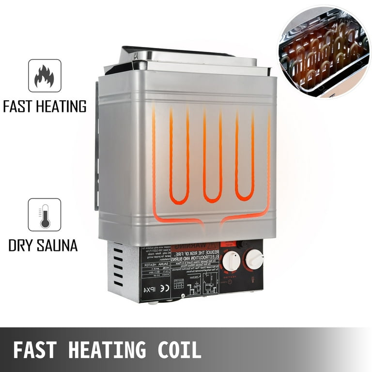 VEVOR 2 KW Dry Sauna Heater, Home Hotel Sauna Room Spa Shower Bath Sauna -  Walmart.com