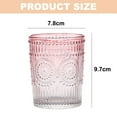 thumbnail image 2 of 300ml Vintage Water Glasses, Romantic Drinking Glasses, Glassware Set for Juice, Beverages, Beer, Cocktailpink, 2 of 4