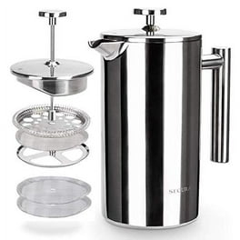 Bodum Kenya French Press, Stainless Steel, 8 Cup, 1.0L, 34oz