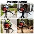thumbnail image 6 of Fompes Backpack Leaf Blower 2-Stroke 80CC Gas Powered Cordless Leaf Blower 900CFM Powerful with Ergonomic Design Powerful Wind Force for Yard, 6 of 13