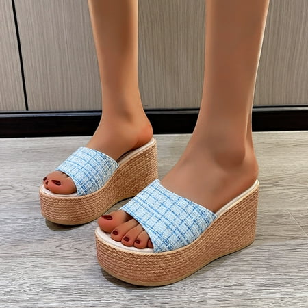 

Akiihool Sandals Women Womens Flat Sandals Summer Bohemian Beach Flats Elastic Ankle Strap Comfortable T-Strap Thong Flip Flops (Sky Blue 8)