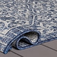 thumbnail image 6 of SAFAVIEH Courtyard Lillie Geometric Indoor/Outdoor Area Rug, Navy/Grey, 8' x 11', 6 of 11