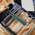 thumbnail image 5 of Folding Pants Rack Keep Tidy Strong Loading Durable Multifunctional 6-layer Pants Hanger Clothes Organizer, 5 of 5