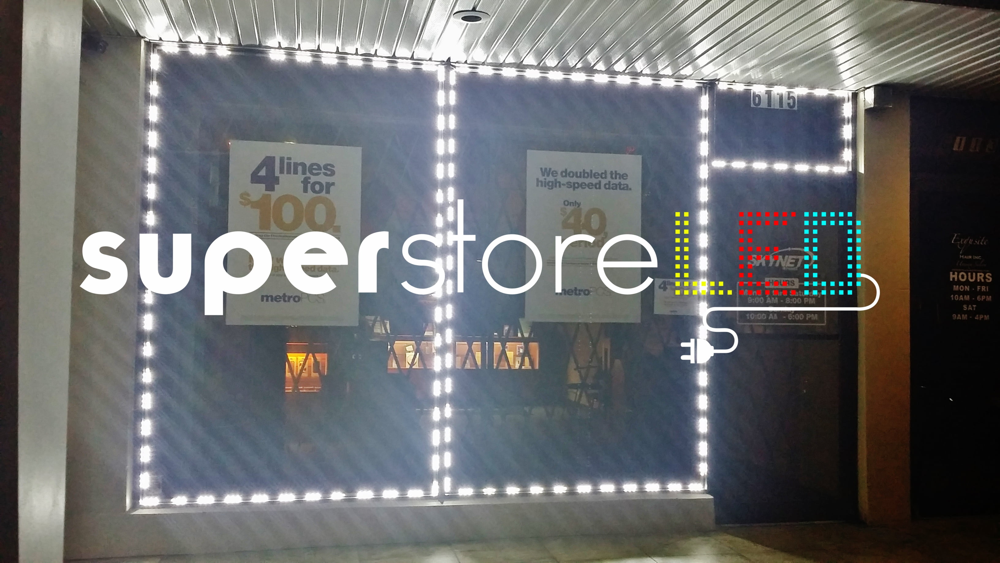 SuperStoreLED Store front LED Window Light module 5050 with UL power