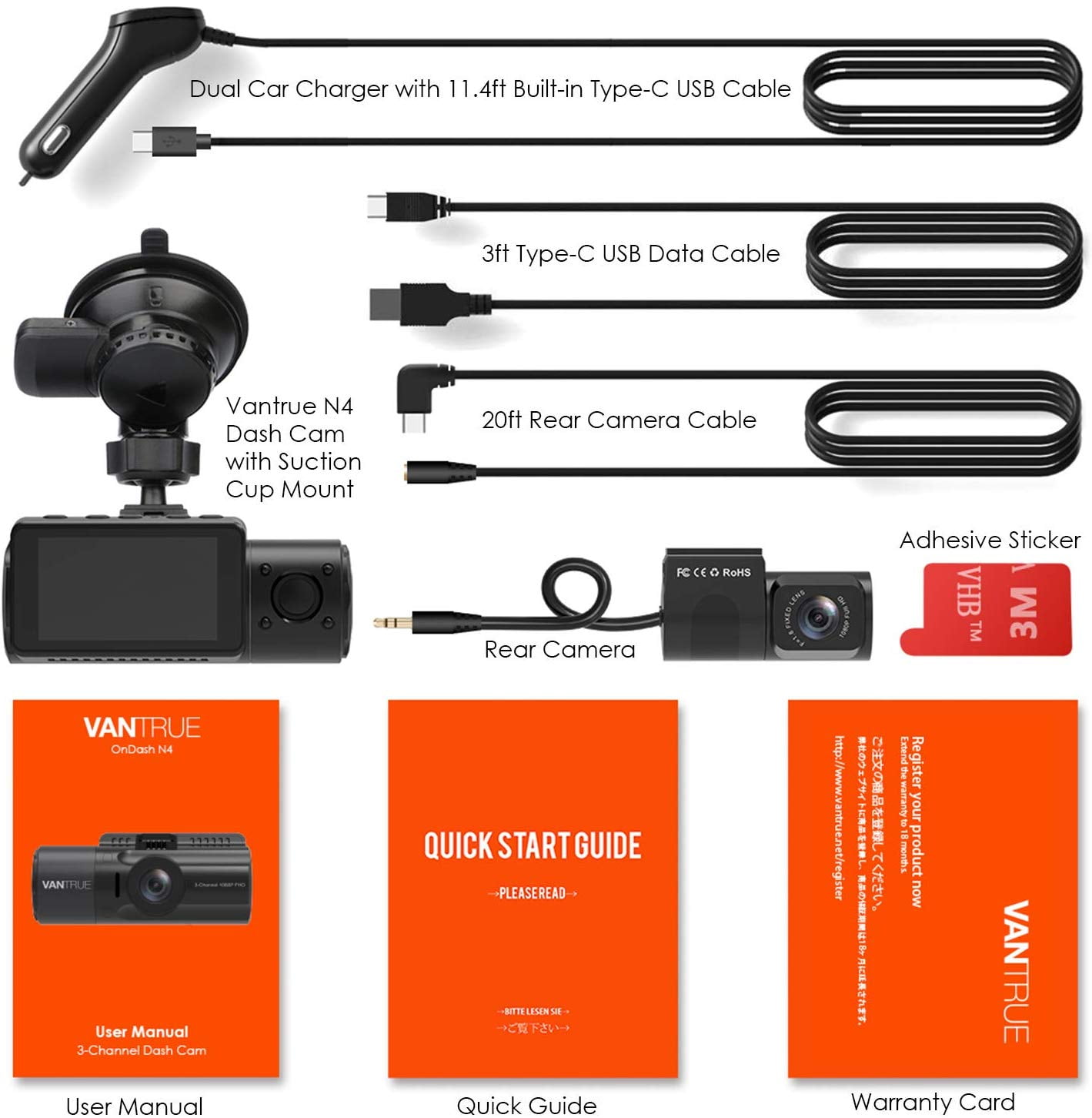 Vantrue N4 Dash Cam 3 Channel 1440p Front 1080p Inside 1080p Rear Dash Cam Walmart Com Walmart Com Vantrue N4 Dash Cam 3 Channel 1440p Front 1080p Inside 1080p Rear Dash Cam Walmart Com Walmart Com